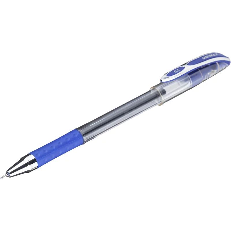 Ручка гелевая неавтомат. Unomax/Unimax Max Gel 0,5мм, син,манж