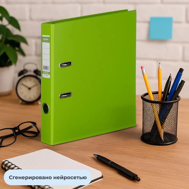 Папка-регистратор Strong Line  50мм, лайм, ПБП2, карм.кор