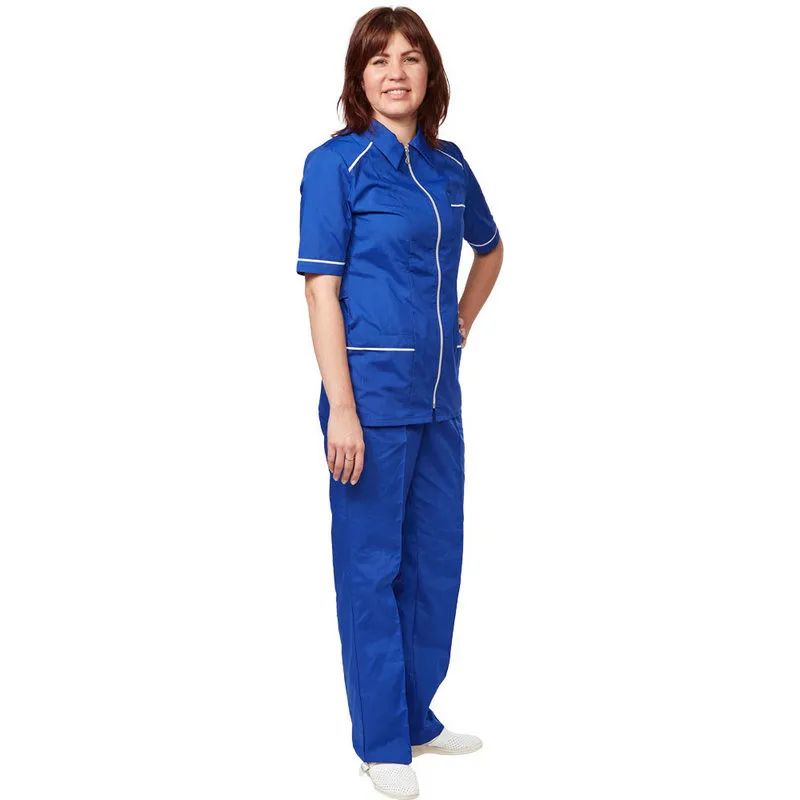 Костюм для горничных и уборщиц женский у13-КБР василек (р.56-58)р.158-164
