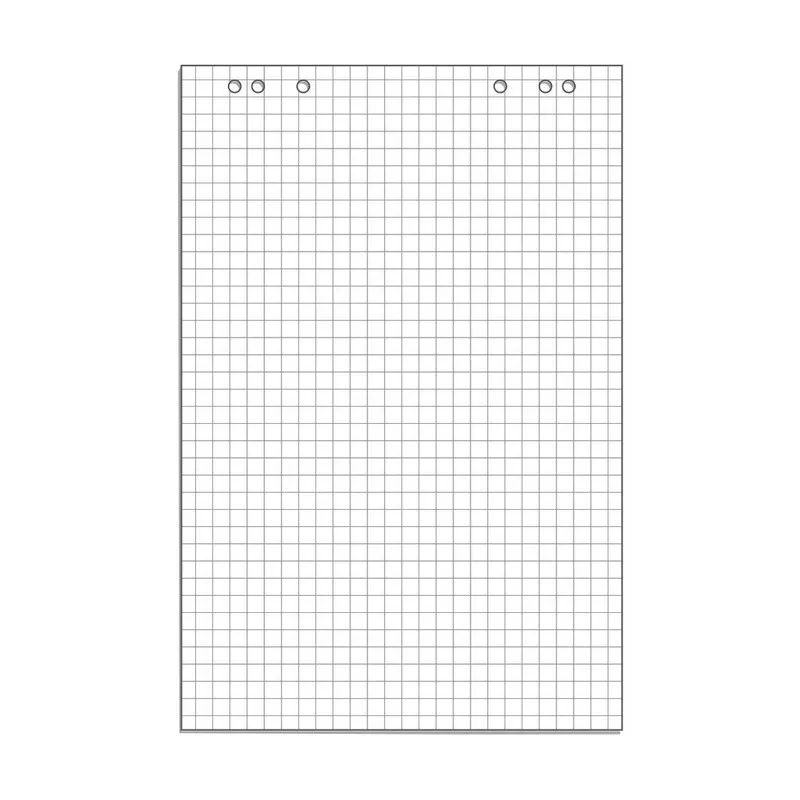 Блок бумаги для флипчартов клетка 67,5х98 10 лист. 80гр.