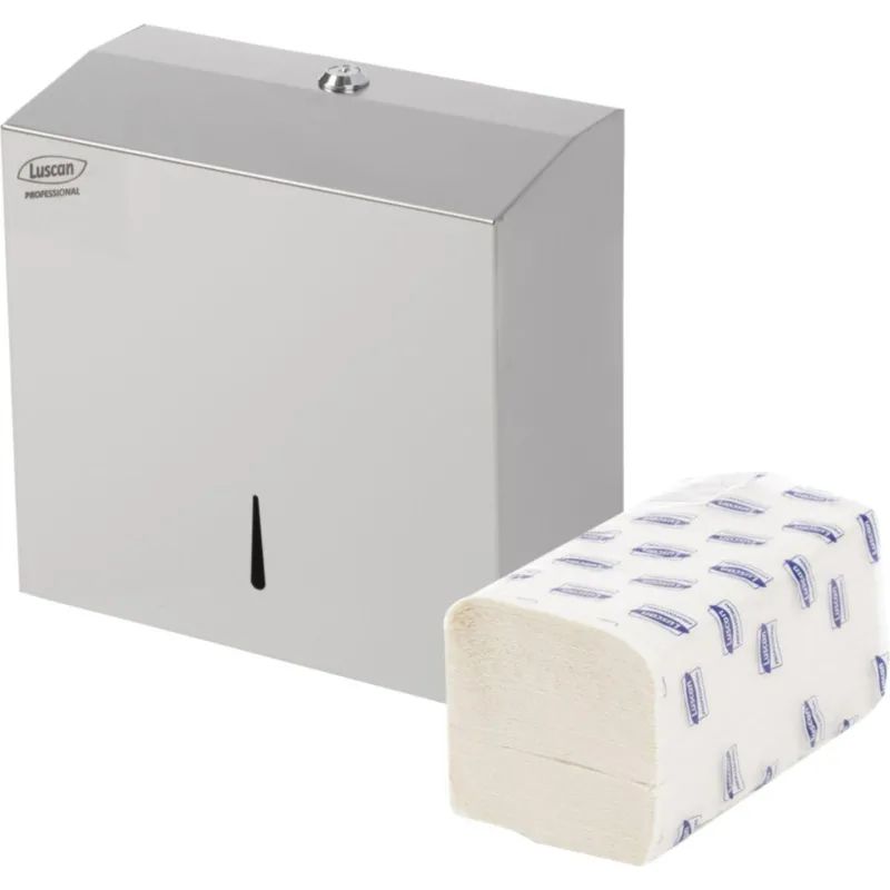 Диспенсер для полотенец лист Luscan Professional Vслож300лметалл0903V