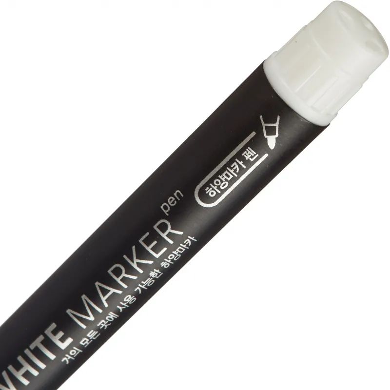 Маркер перманентный MunHwa белый 0,8-1,2мм.