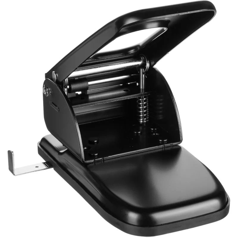 Дырокол Kw-Trio Heavy Duty 967 макс.70лист. металл черный отв.:2 с линейкой