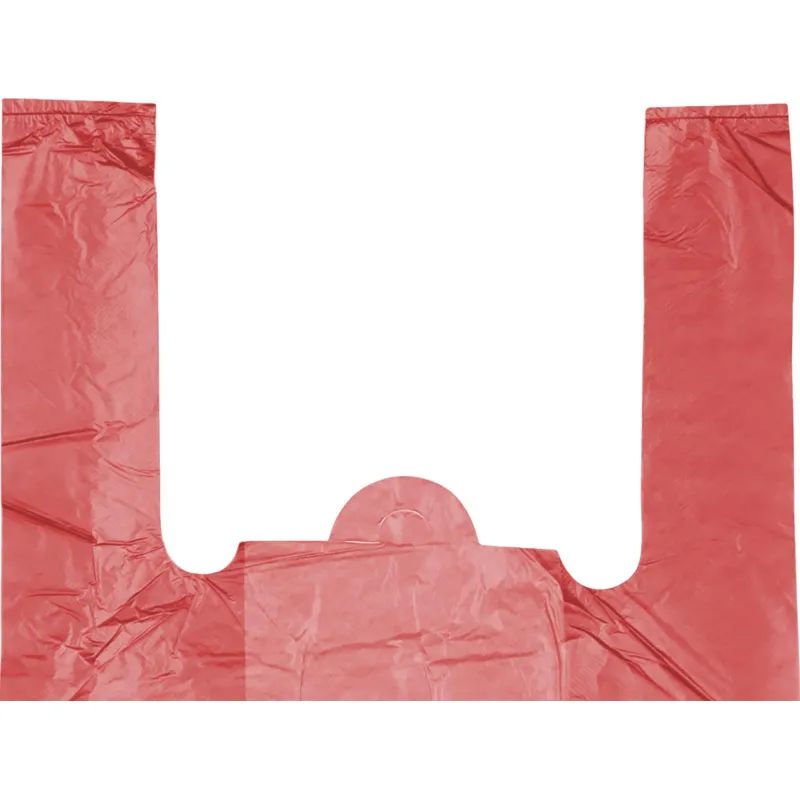 Пакет-майка ПНД 35+20х65 15мкм, 100шт./уп. цветной.