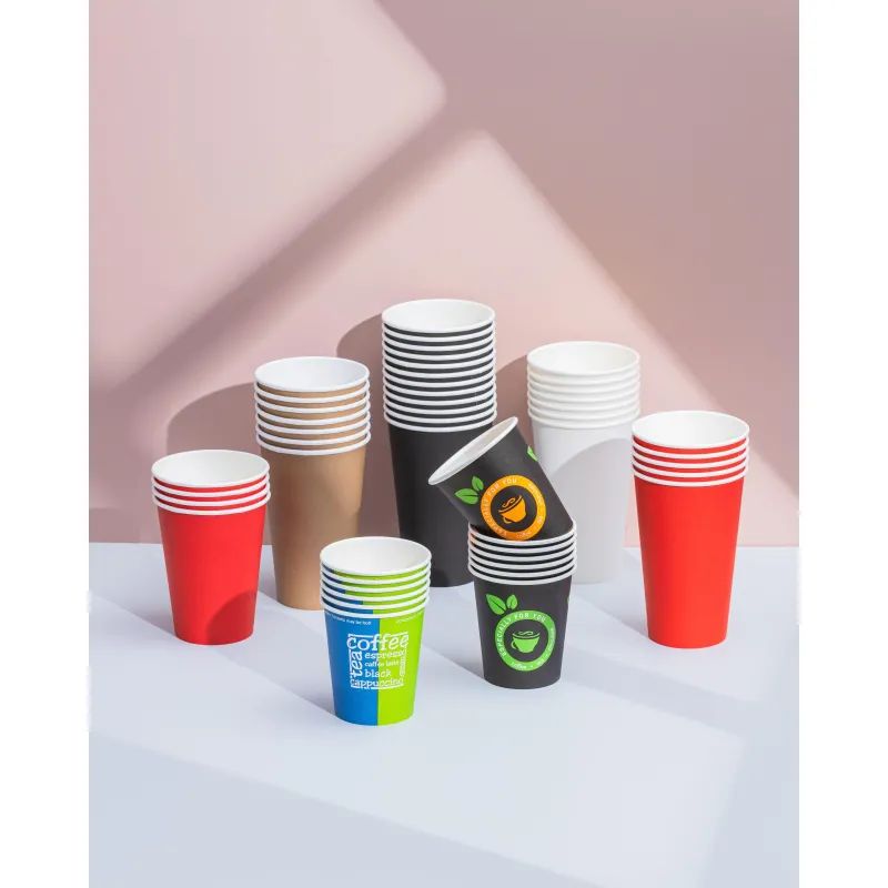 Стакан одноразовый бум 1-сл. d-90мм 400мл черный КОМУС 50шт/уп