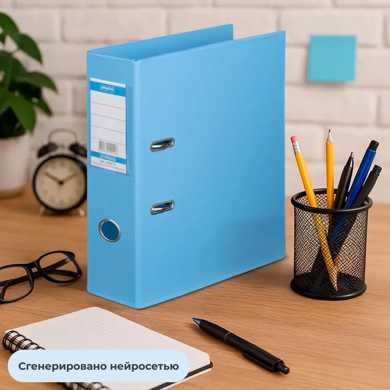 Папка-регистратор Strong Line 70мм,небесн-голуб,ПБП2,карм.кор