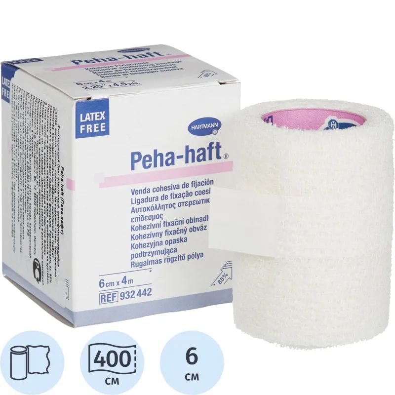 Бинт самофикс эласт 4 м х 6 см, PEHA-HAFT 9324842