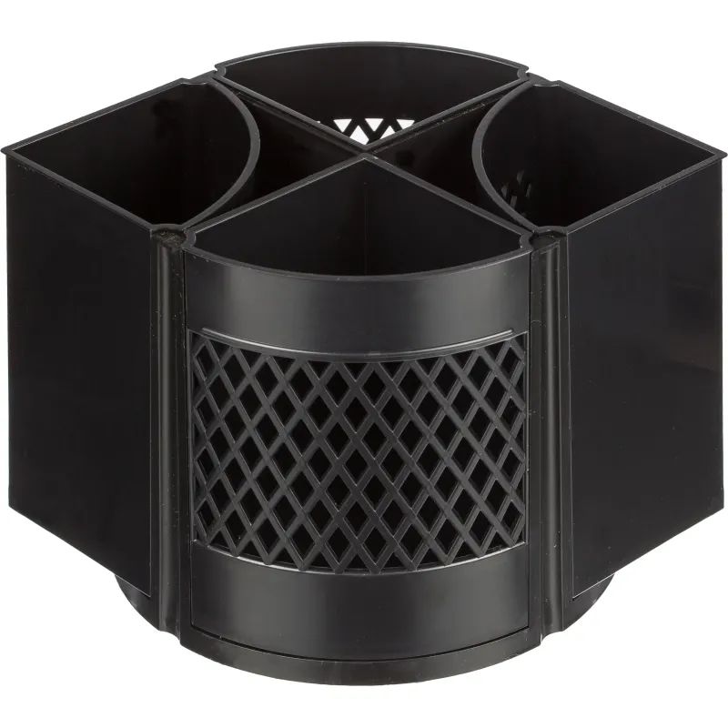 Подставка-органайзер д/канц.мелочей Attache Квартет 8отд-й вращающаяся черн