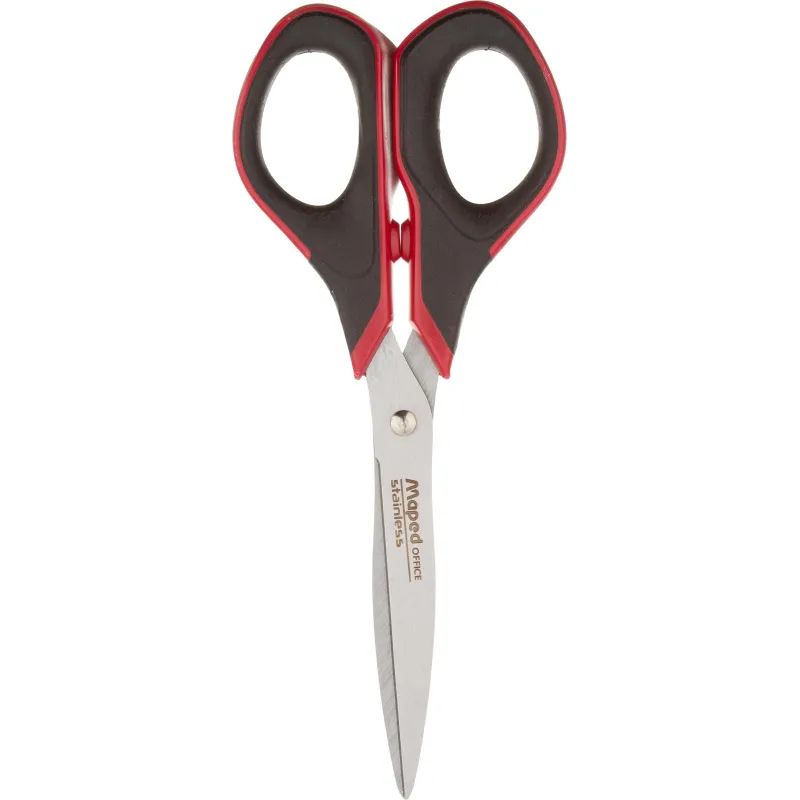 Ножницы Maped ADVANCED SOFT GEL 170мм эргон.ручки,гел.встав,крас/чер,496210