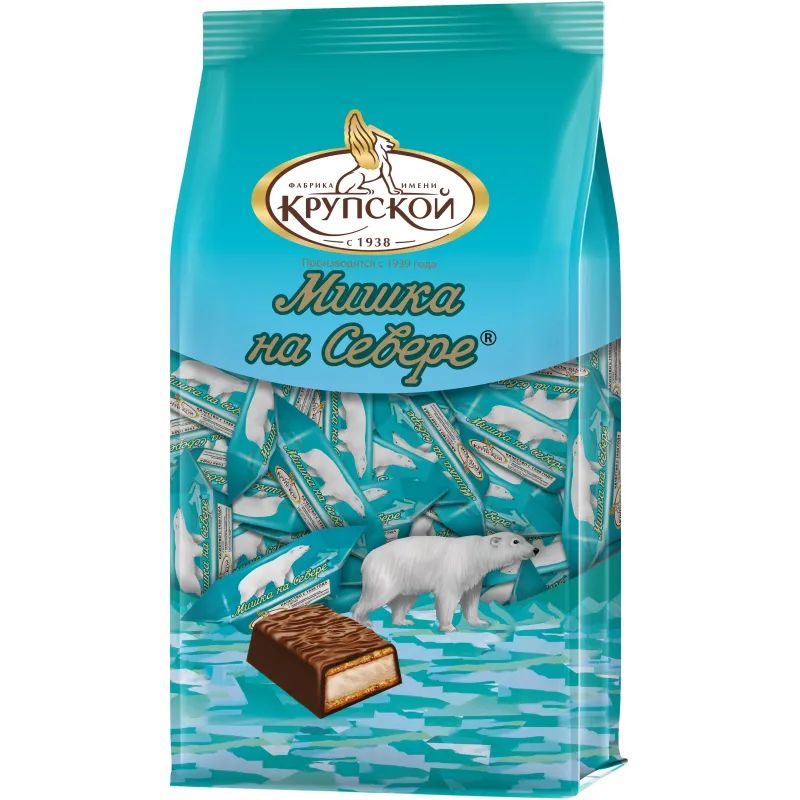 Конфеты шоколадные Мишка на Севере ф-ка им. Крупской 200 г