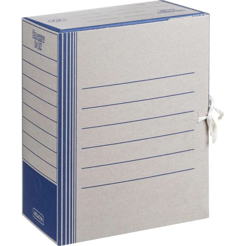 Короб архивный на завязках 150 мм,син