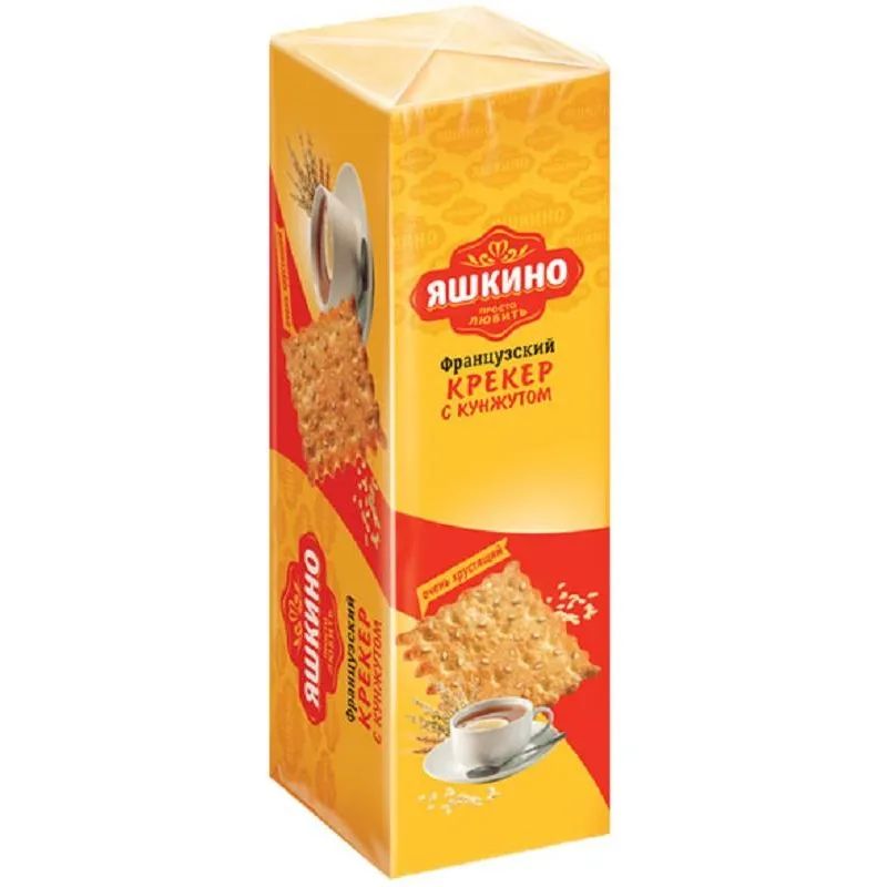 Крекер Французский хрустящий с кунжутом Яшкино 185г МГ219