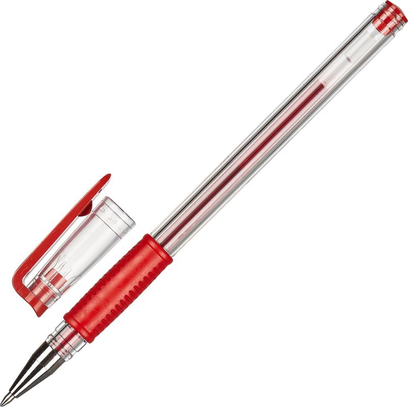 Ручка гелевая неавтомат. Attache Town резин.манж.0,5мм на б.4шт/уп