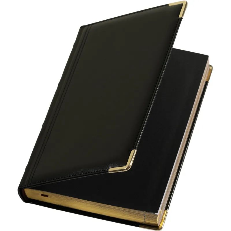 Ежедневник полудатированный А5+, 208л, BOSS черный 3-404/267