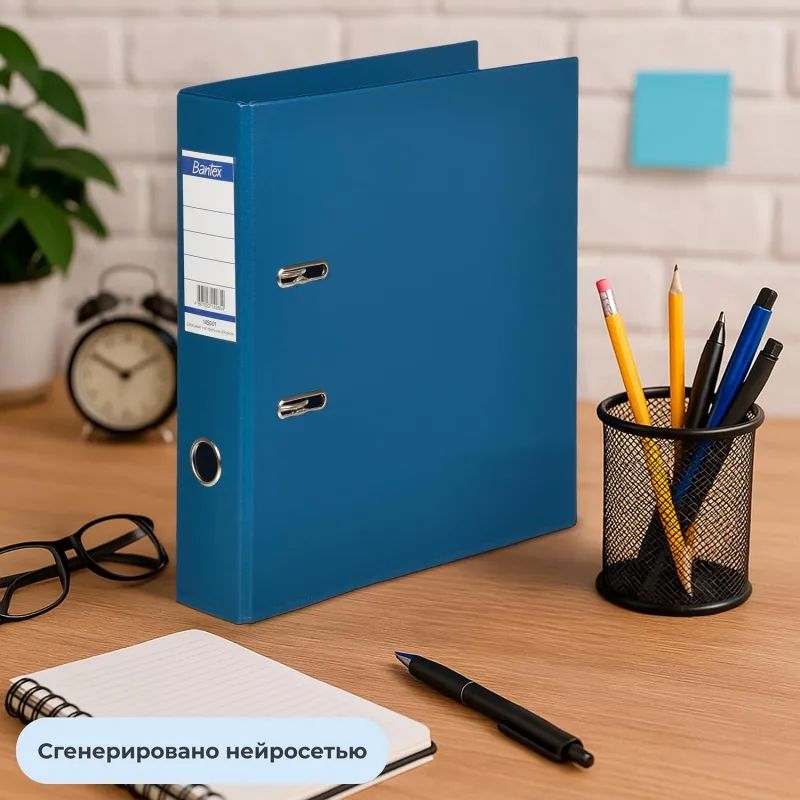 Папка-регистратор Strong Line 70мм т.-синий,ПБП2, карм.кор