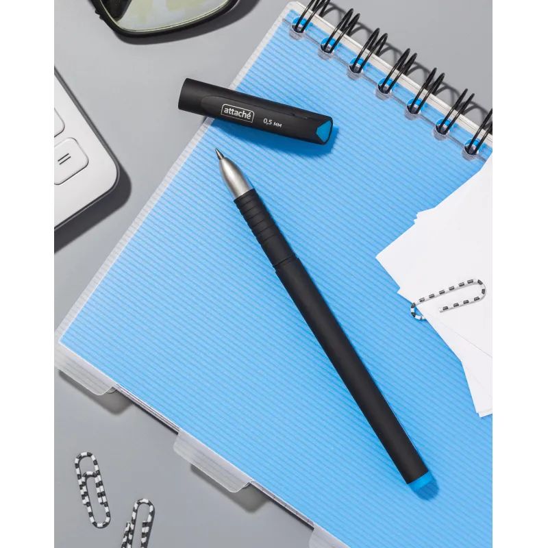 Ручка гелевая неавтомат. Attache Velvet синий стерж, 0,5мм