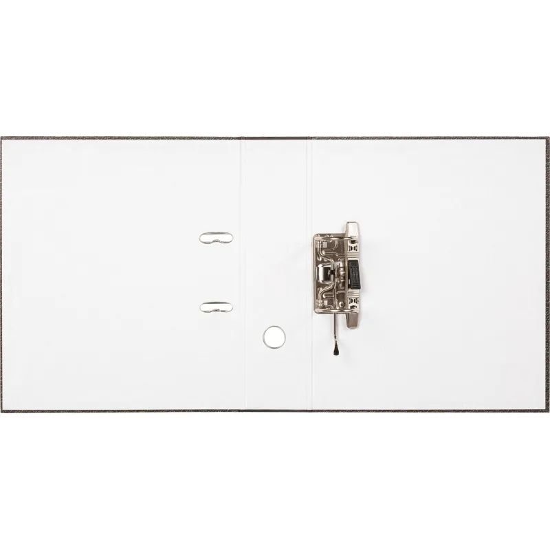 Папка-регистратор мрамор ,80 мм Элементари, б/мет уголков,бум./бум.,черн