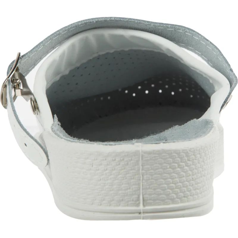 Сабо муж.нат.кожа цв.белый(р.45) (10-12-7)