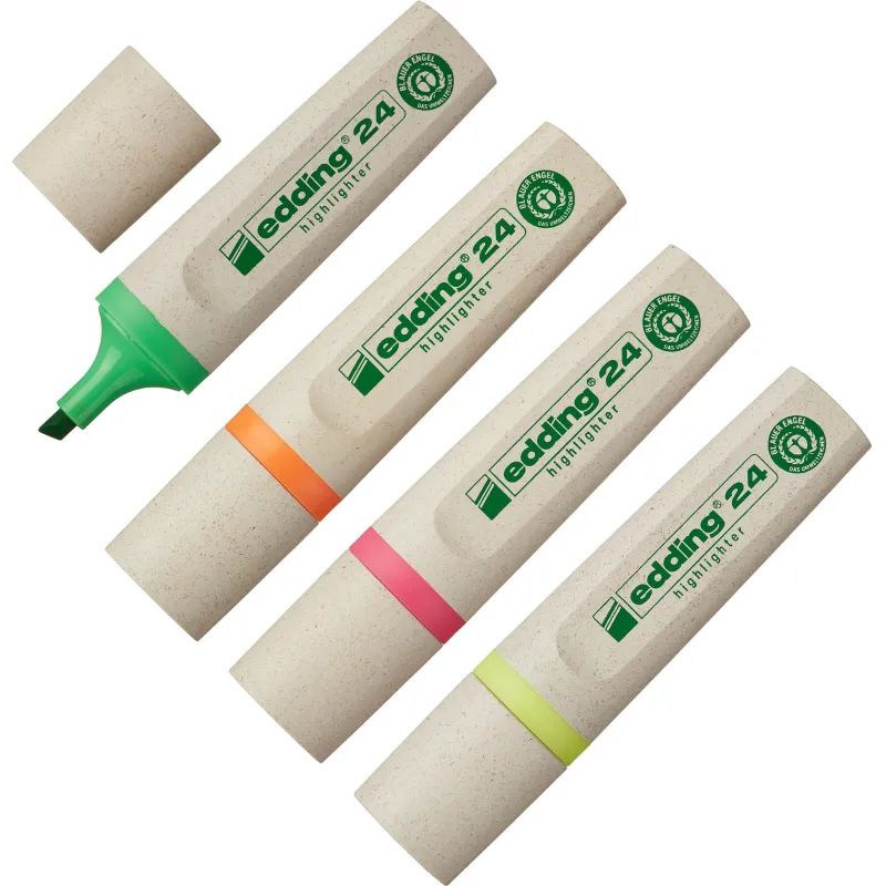 Набор текстовыделителей EDDING ECO E-24/4S 4шт./уп. 1-5мм