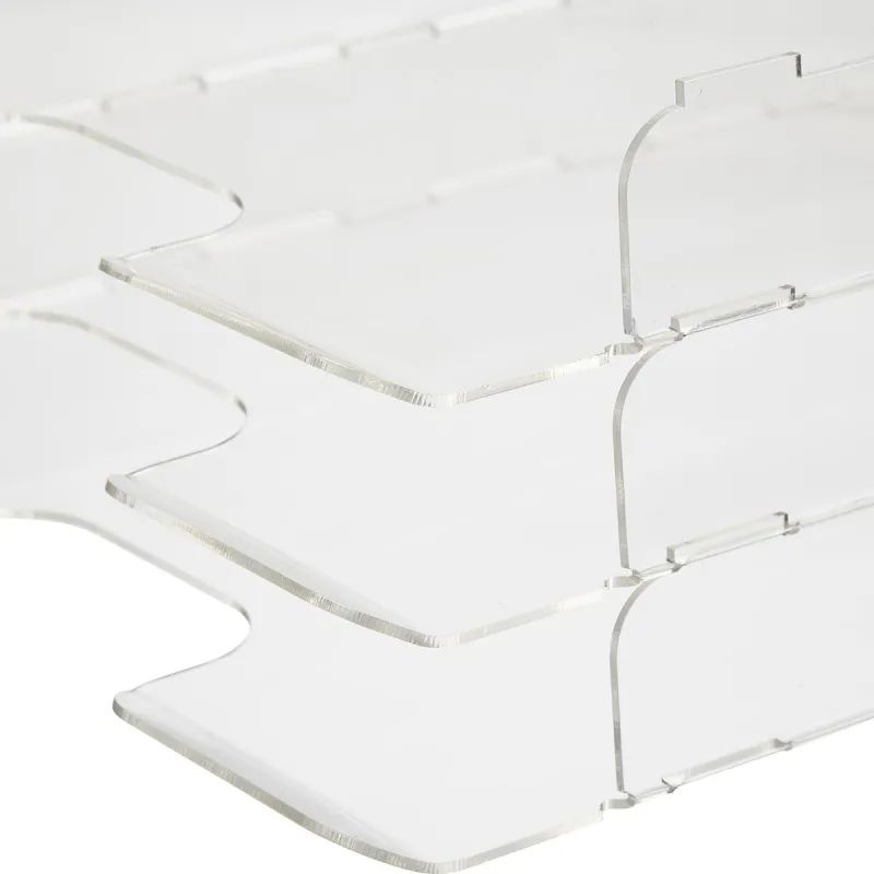 Лоток горизонтальный А3, акрил, прозрачный 55х300х420