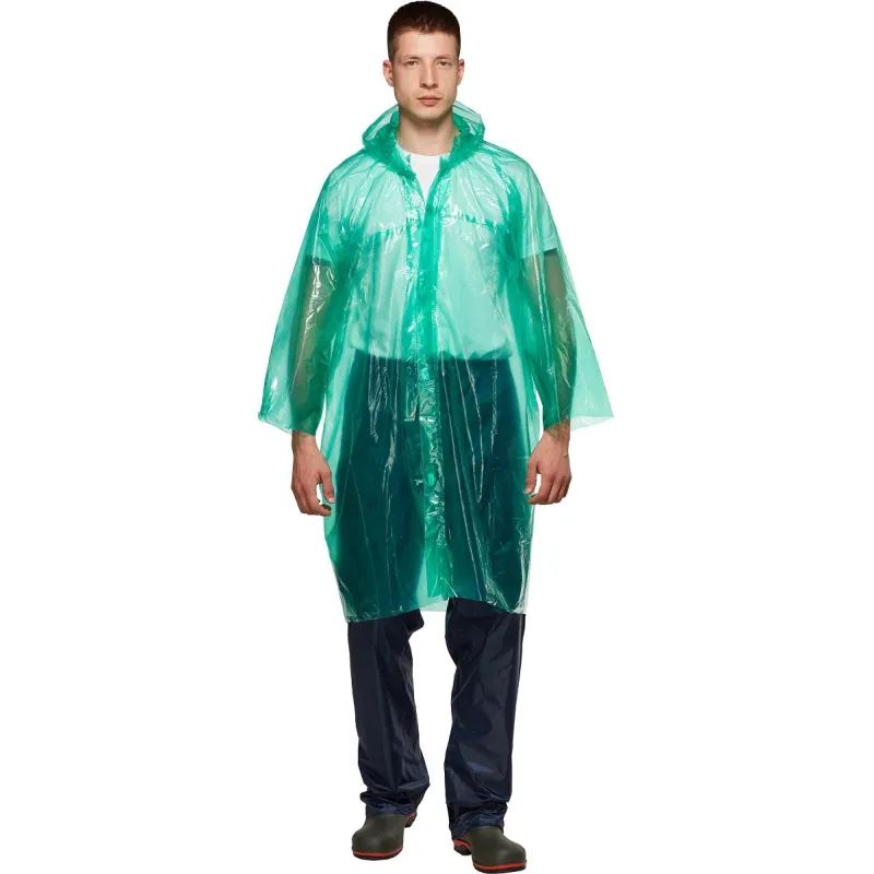 Плащ -дождевик застежка на липучке (плотный ПВД)