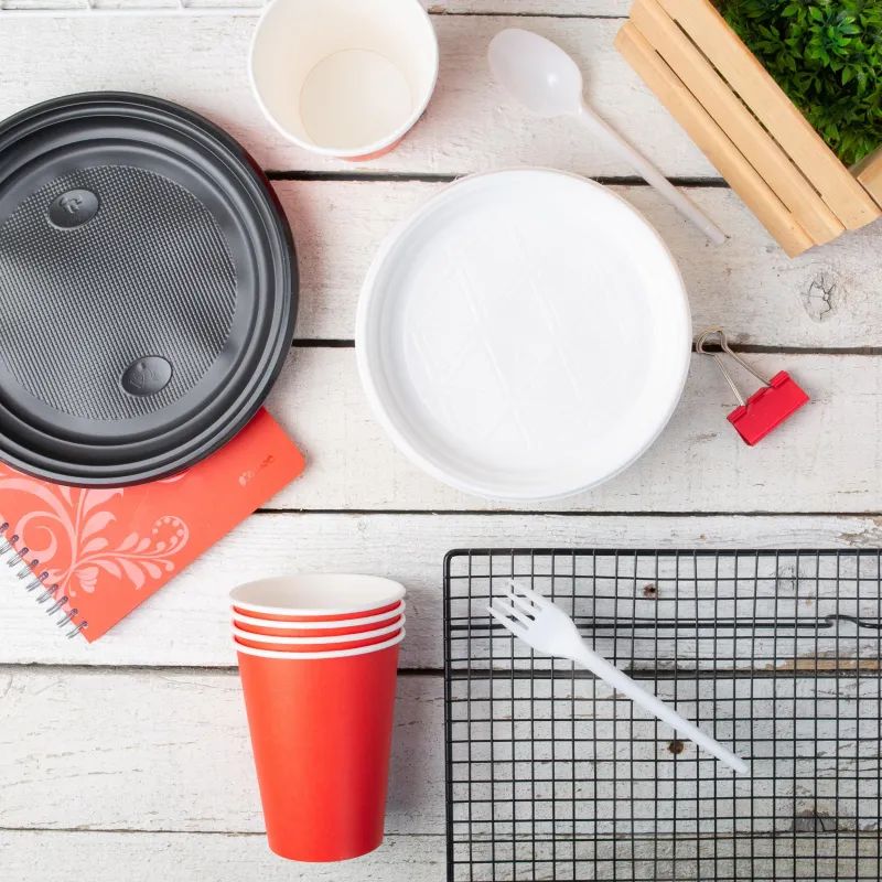 Ложка одноразовая столовая  165мм, черная,  ПС 100шт/уп