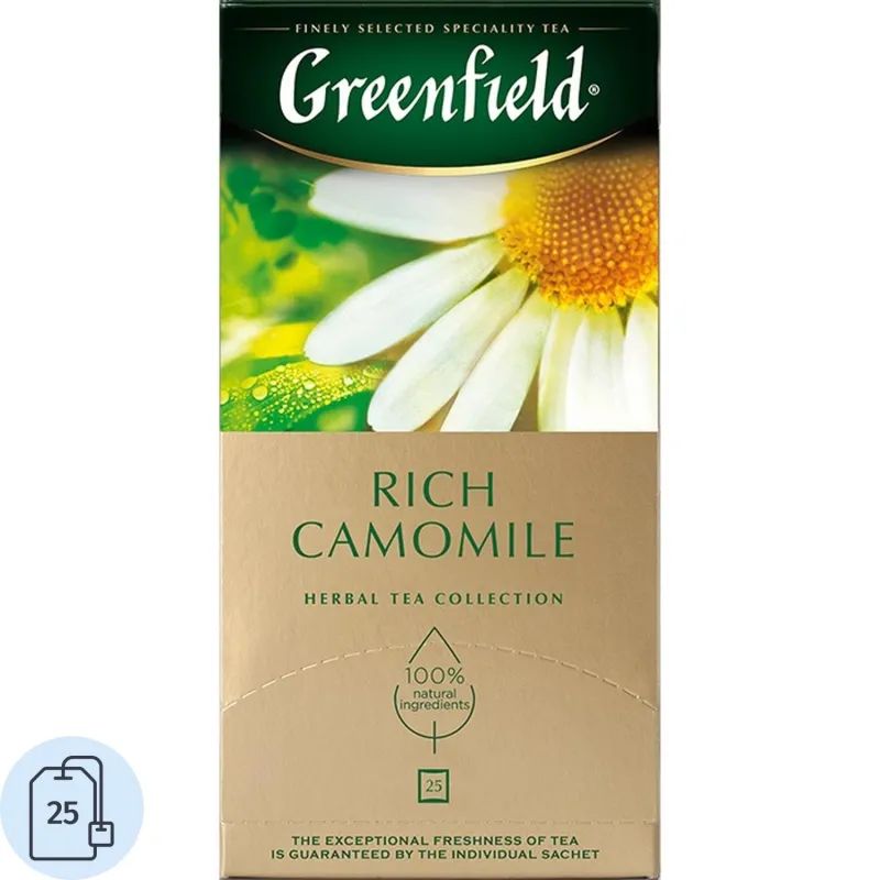 Чай Greenfield Rich Camomile травяной фольгир.25пак/уп 0432-10