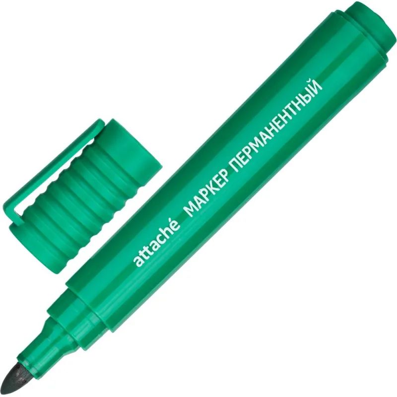 Набор маркеров перманентных Attache (син.,зел.,красн.,черн.)корпус в ассорт