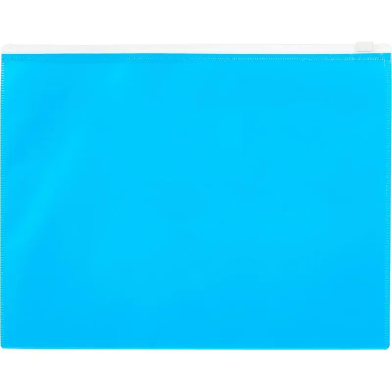 Папка-конверт на молнии А5 Attache Color , голубой