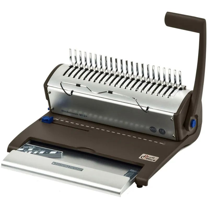 Брошюровщик ProfiOffice Bindstream M12 Plus, А4, 12л./400л., пл.пруж.