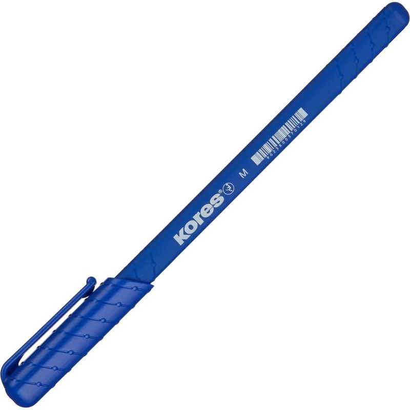 Ручка шариковая неавтомат. KORES K0R-M SuperSlide 0,5син,масл,рез.кор