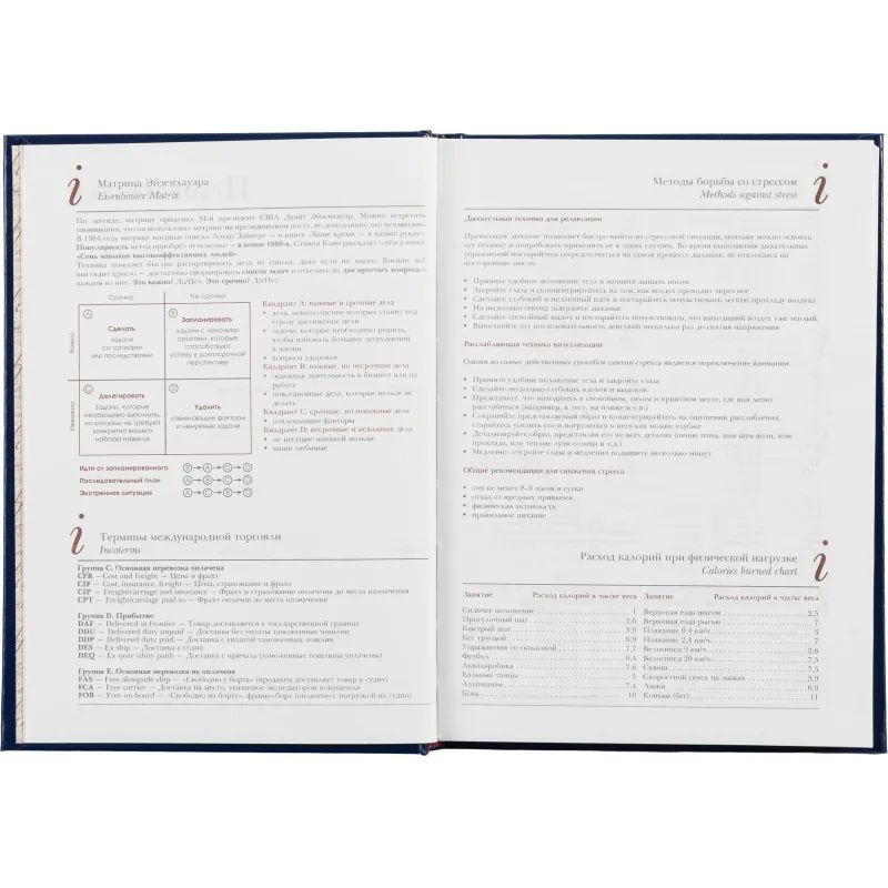 Ежедневник недатированный синий,А5,145х205мм,136л,Ideal 3-122/05