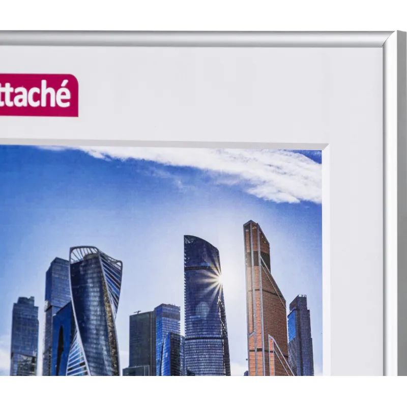 Рамка А3 30x42 см Комус/ATTACHE металлический багет 9мм серебристая