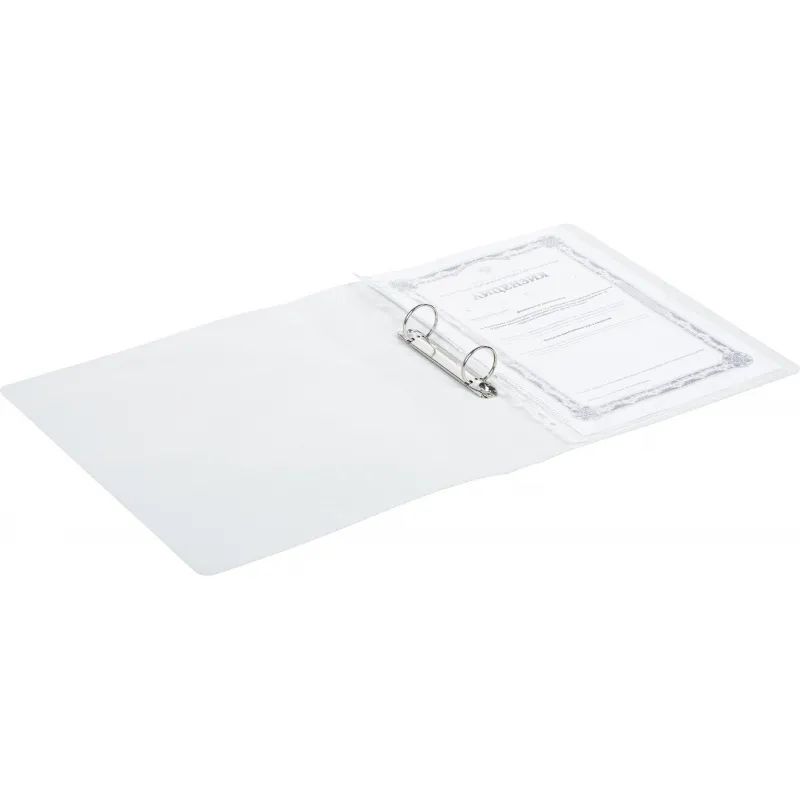 Папка на 2-х кольцах Attache Selection, Fluid, серо- голубая