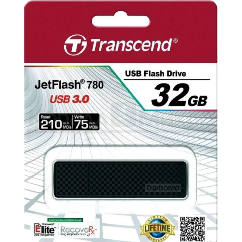Флеш-память Transcend JetFlash 780, 32Gb, USB 3.1 G1, чер, TS32GJF780