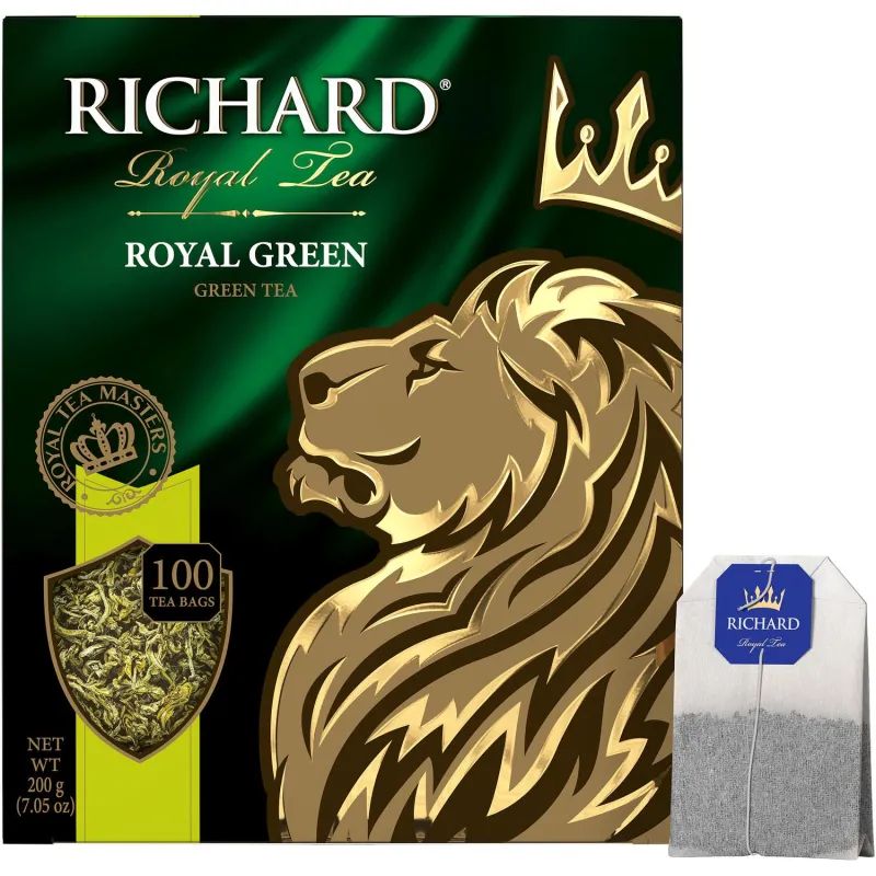 Чай Richard Royal Green зеленый, 100 пакетиков