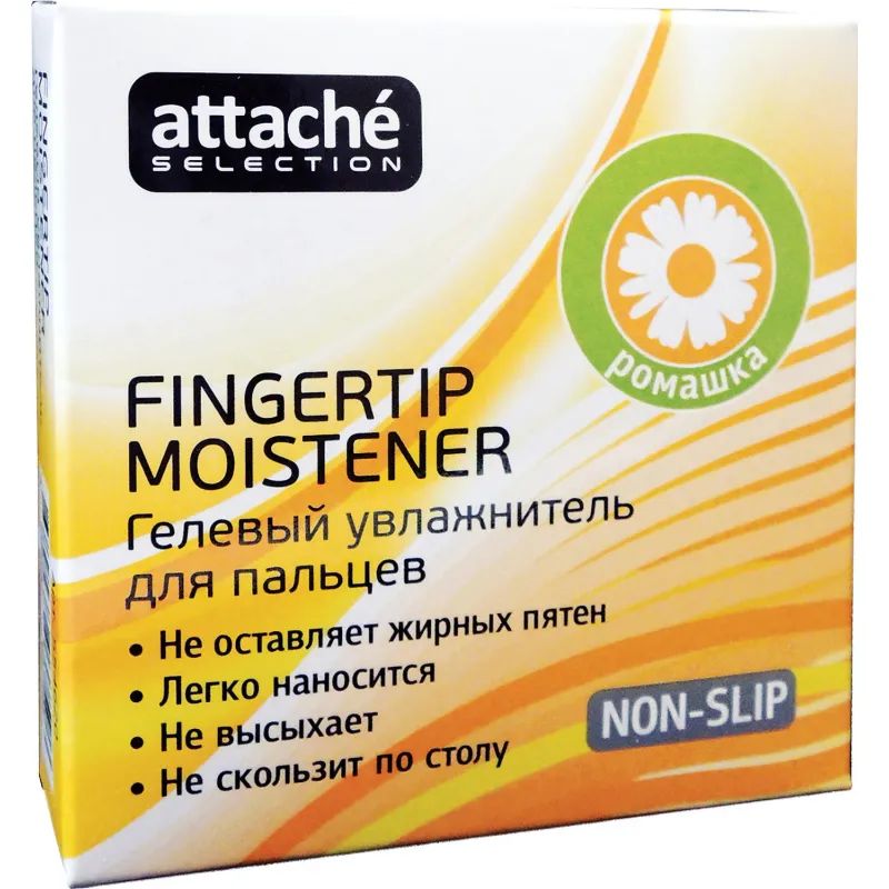 Подушка для смачивания пальцев гелевая гелевая Attache Selection Ромашка, 2
