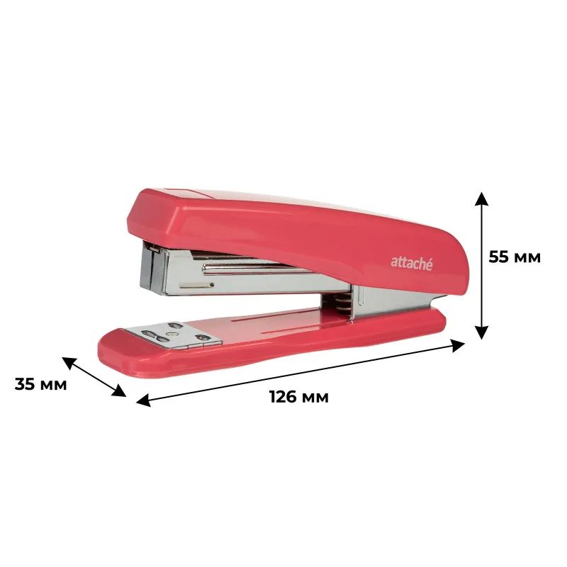 Степлер ATTACHE 8215 (N24/6&26/6) до 25 лист. розовый