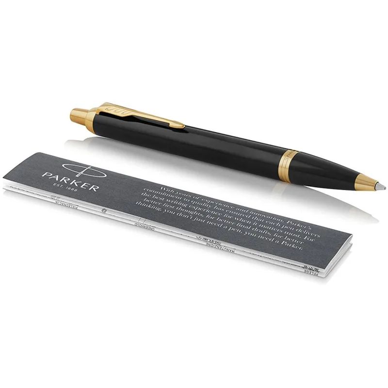 Ручка шариковая автоматическая PARKER IM BLACK GT синий 0,8мм 1931666