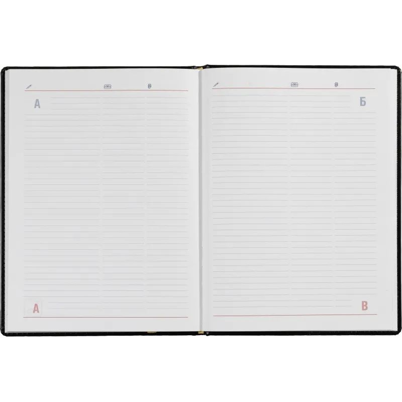 Еженедельник недатированный черный, А4, 195x265мм, 72 л, ATTACHE Каньон