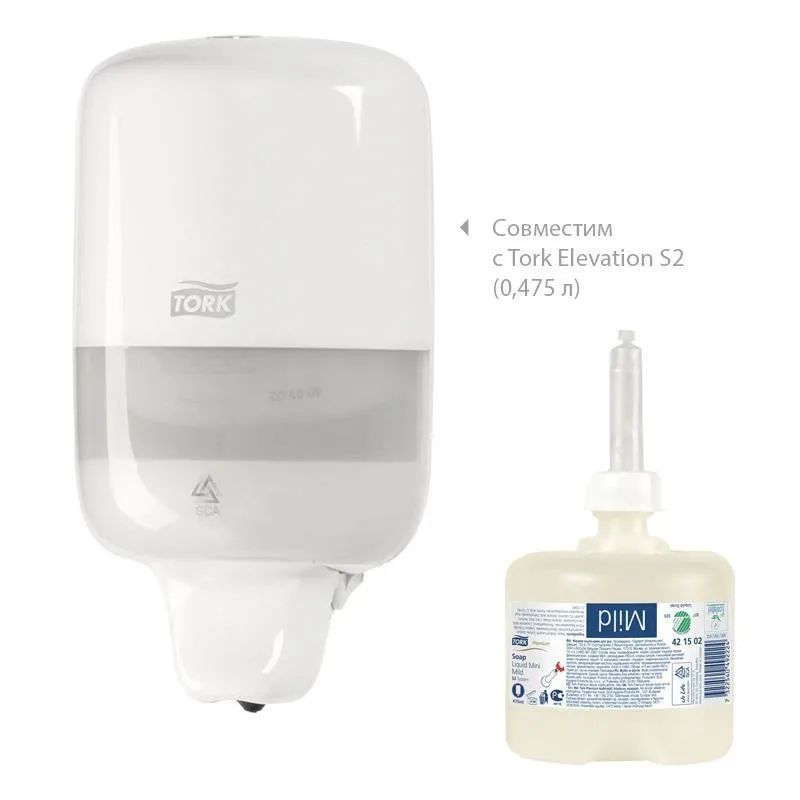 Картридж с жидким мылом Tork S2 0,475л, 421502/420502