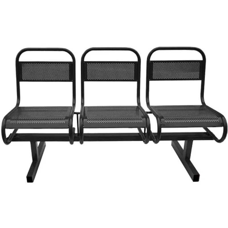 Многоместная секция AM_0MX перфорированная 3-хмест. черная ral 9005 глянец