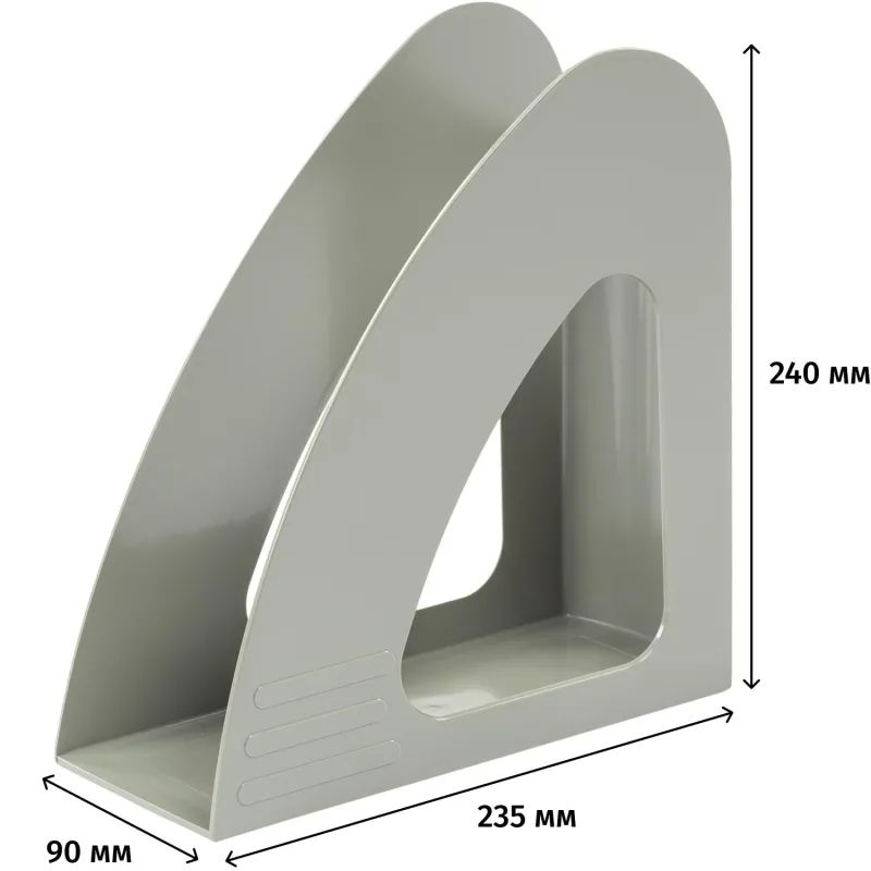 Лоток вертикальный Attache 90мм серый