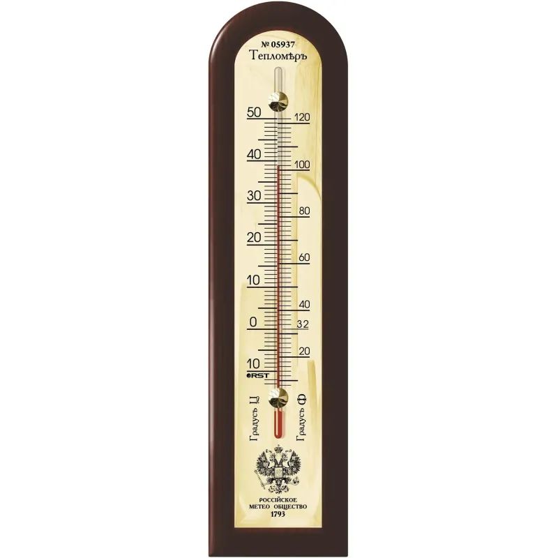 Термометр спиртовой комнатный махагон 05937