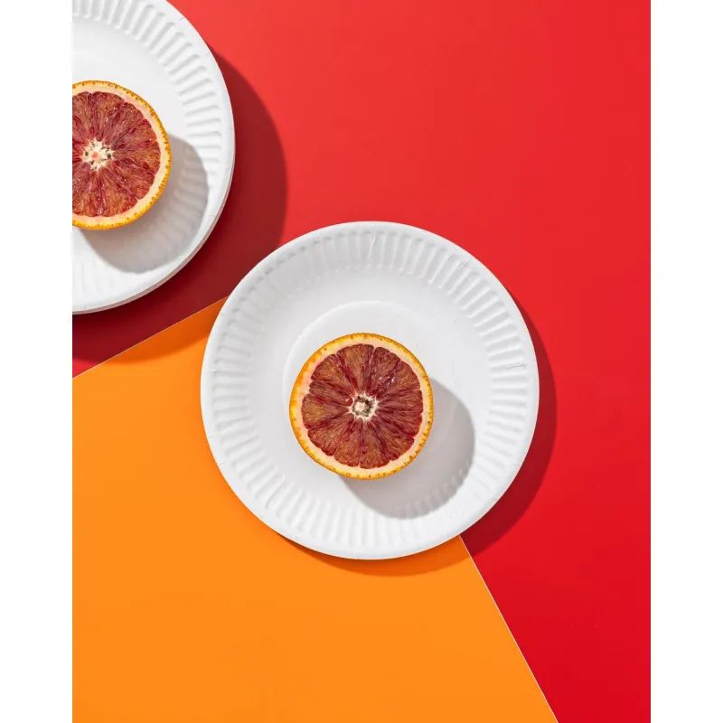 Тарелка одноразовая бум., d 170 мм, белая, КОМУС, 100шт./уп.10уп./кор