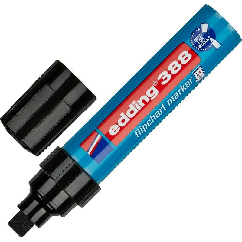 Маркер для флипчартов по бумаге EDDING E-388/001 черный 4-12 мм