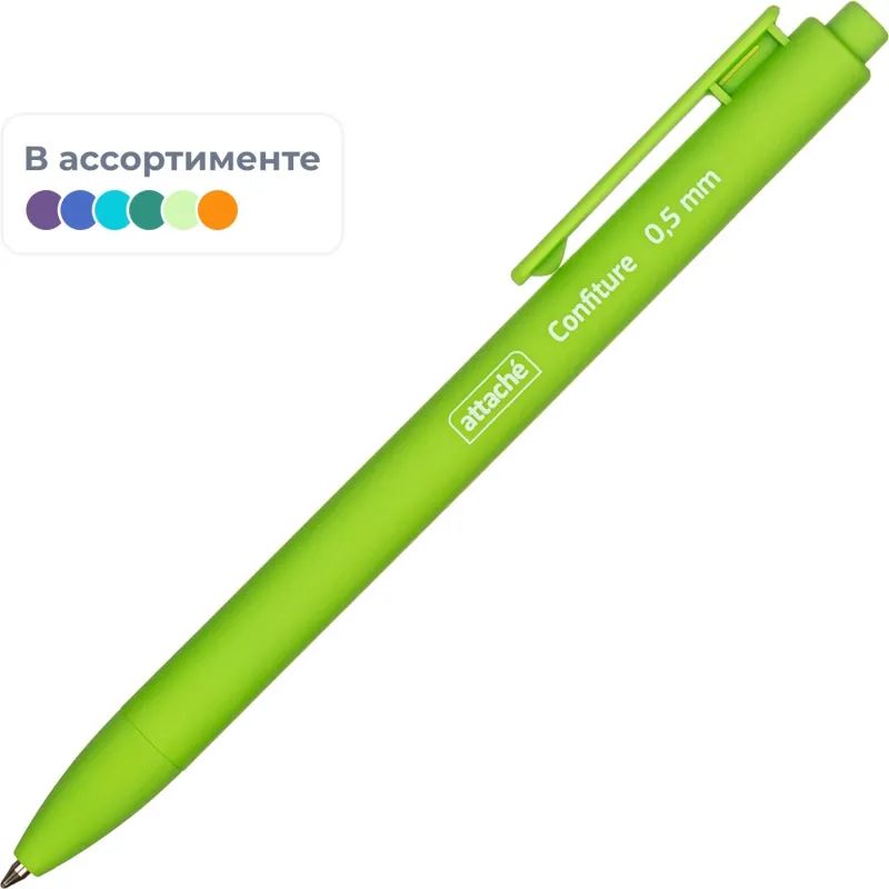 Ручка шариковая автомат. Attache Confiture, 0,5мм, син