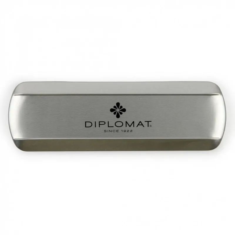 Ручка шариковая  DIPLOMAT Traveller stainless steel синий D10061083