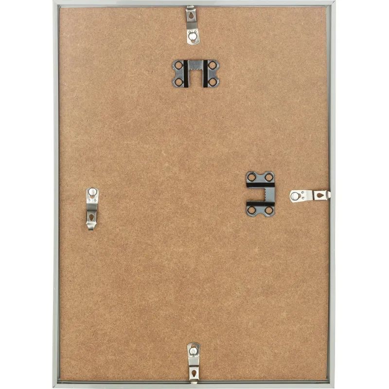 Рамка А4 21х30 см Комус/ATTACHE пластиковый багет 10мм серебристая