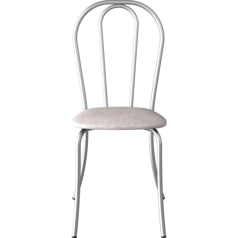 Стул для столовых UD_Вереск СМ7/6-05 карк сереб.металл, к/з серый К-03